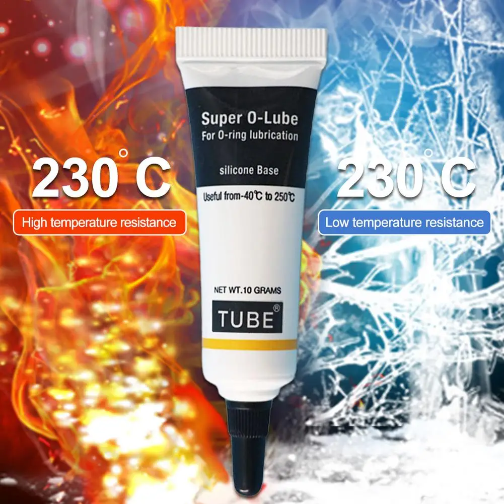

10g Car O-ring Grease Lubricant Waterproof Anti Seize O Rings Lubrication Grease Sealed Food Grade Silicone Car Brake Greases