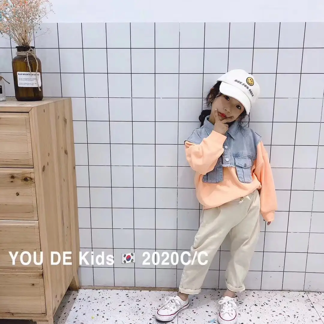 Свитер для девочек Новинка Весна 2020 модная трендовая детская одежда свитер с