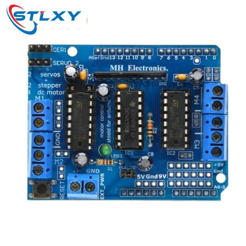 L293D двойной щит привода двигателя для arduino Duemilanove плата расширения управления