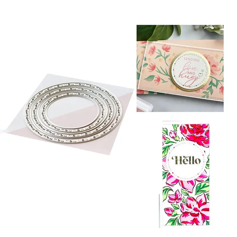 2021 новые высечки Circlet металлические и Скрапбукинг для изготовления бумаги три