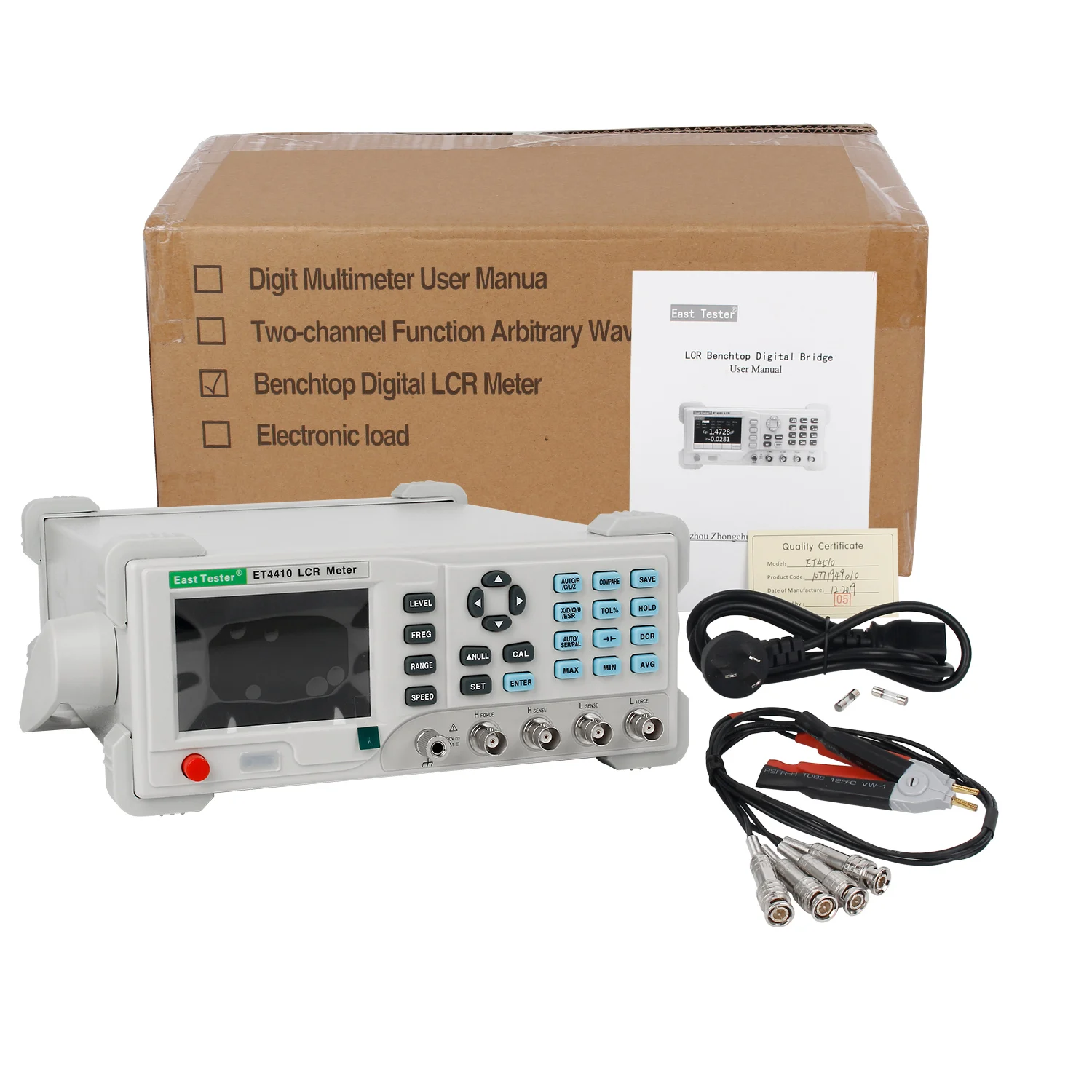 

ET4401 Desktop Digital Bridge Resistance Capacitance Inductance Tester LCR Digital Bridge Tester ET4510 1Hz Precision Adjustment