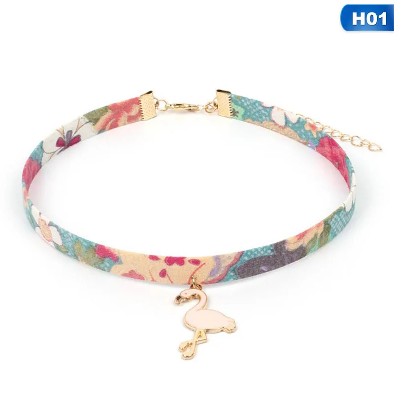 Japanese Retro Crane Cherry Tassel Choker Dark Red Personality Neck Band Collar Chain Jewelry Accessory Gift | Украшения и