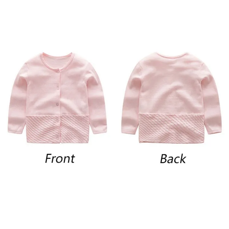 Детский Теплый свитер осенний кардиган для маленьких девочек трикотажное