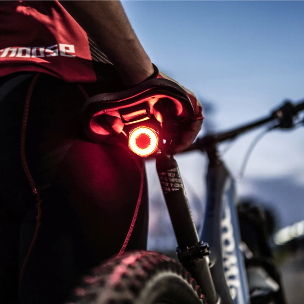 

BIKING LED USB Rechargeable Bike Tail Light Cycling Rear Light Waterproof Safety Warning Lamp MTB Road Bicycle Taillights 4.9