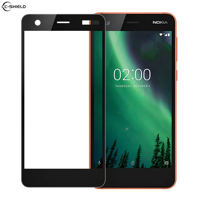 Полное покрытие стекла для Nokia 2 2017 TA 1029 1035 Защитная пленка экрана Nokia2 TA1029