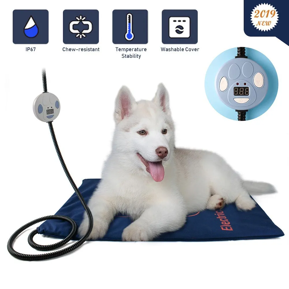 

Pet Dog Cat Heating Pad Waterproof Warmer Mat Bed for Dogs Cats Indoor Warming Mat 60*45cm