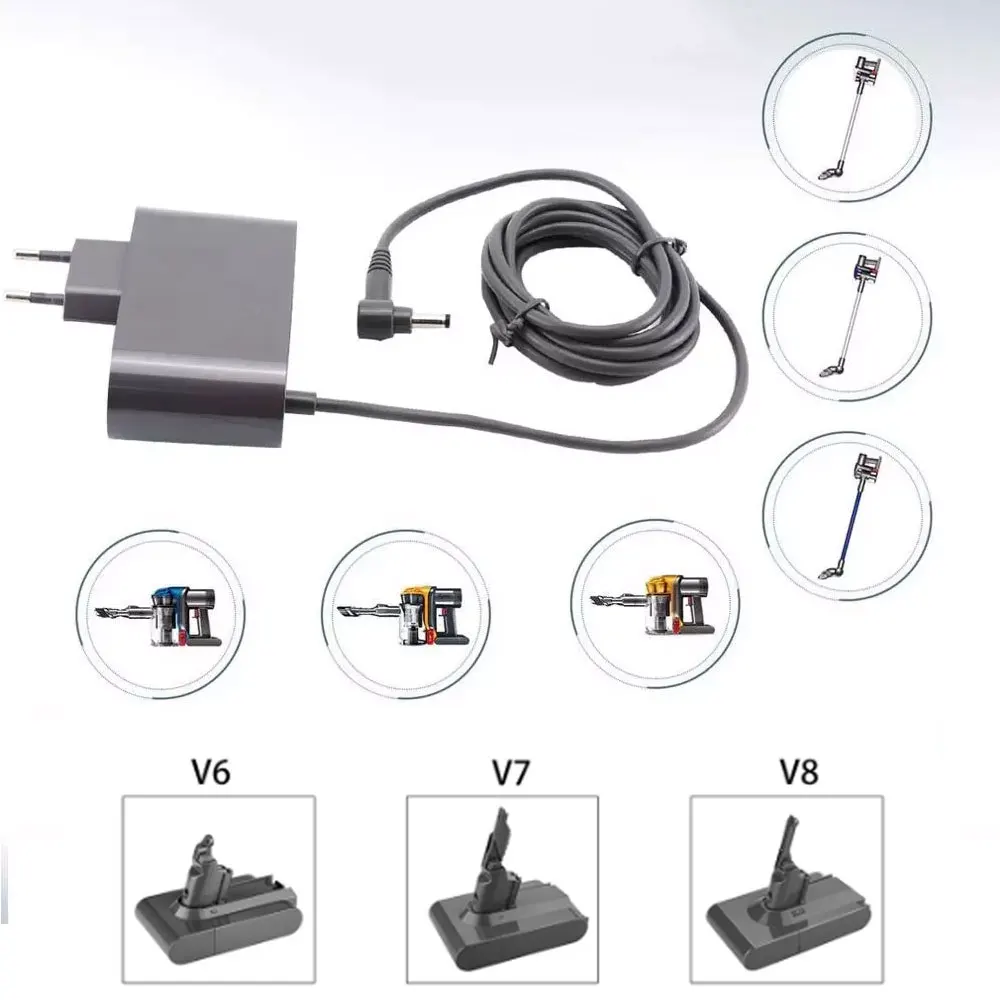 Зарядное устройство для Dyson V6 V7 V8 DC58 DC59 DC61 DC62 DC74 пылесос Мощность адаптер Robot Vacuum EU