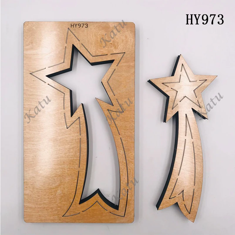 

Christmas decoration detachable cutting mold 2019 die-cut wood mold for the common die-cutting machine on the market