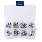 1 Набор рыболовных крючков, 1214 игл, из нержавеющей стали, качественный Прочный Крючок Для кальмара, зонтик, горячая распродажа