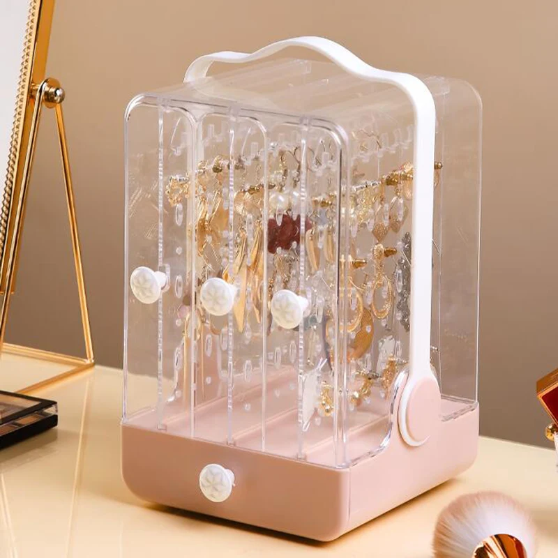 Коробка для хранения серег стеллаж ювелирных изделий органайзер держатель