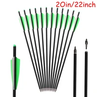 2022inch green white mixed carbon arrow archery arrows crossbow arrow bolts carbon arrow recurve bow compound bow