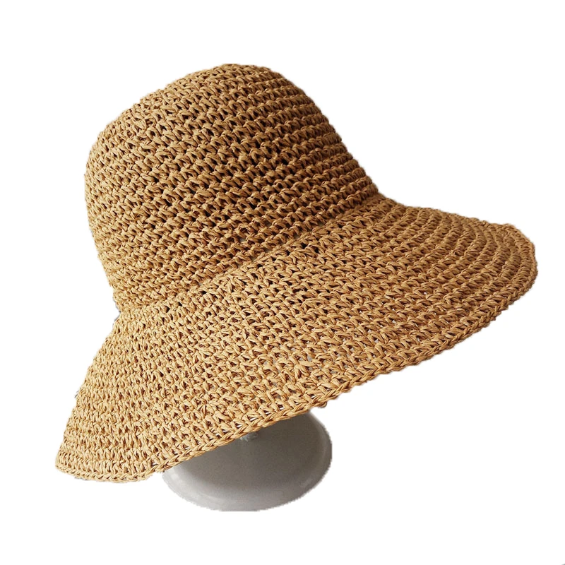 

Summer Fashion Women Straw Hat Lady Summer Sun Hat Visor Cap Panama Style Bucket Cap Strawhat Beach Hat Outdoor Girl Cap