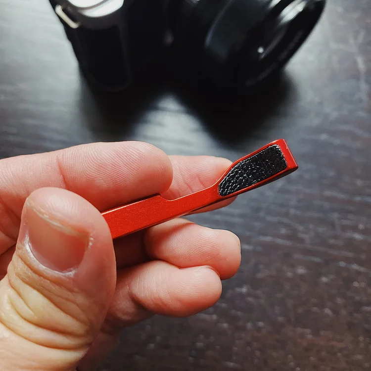 Высокое качество подставка для большого пальца с наклейкой из натуральной кожи