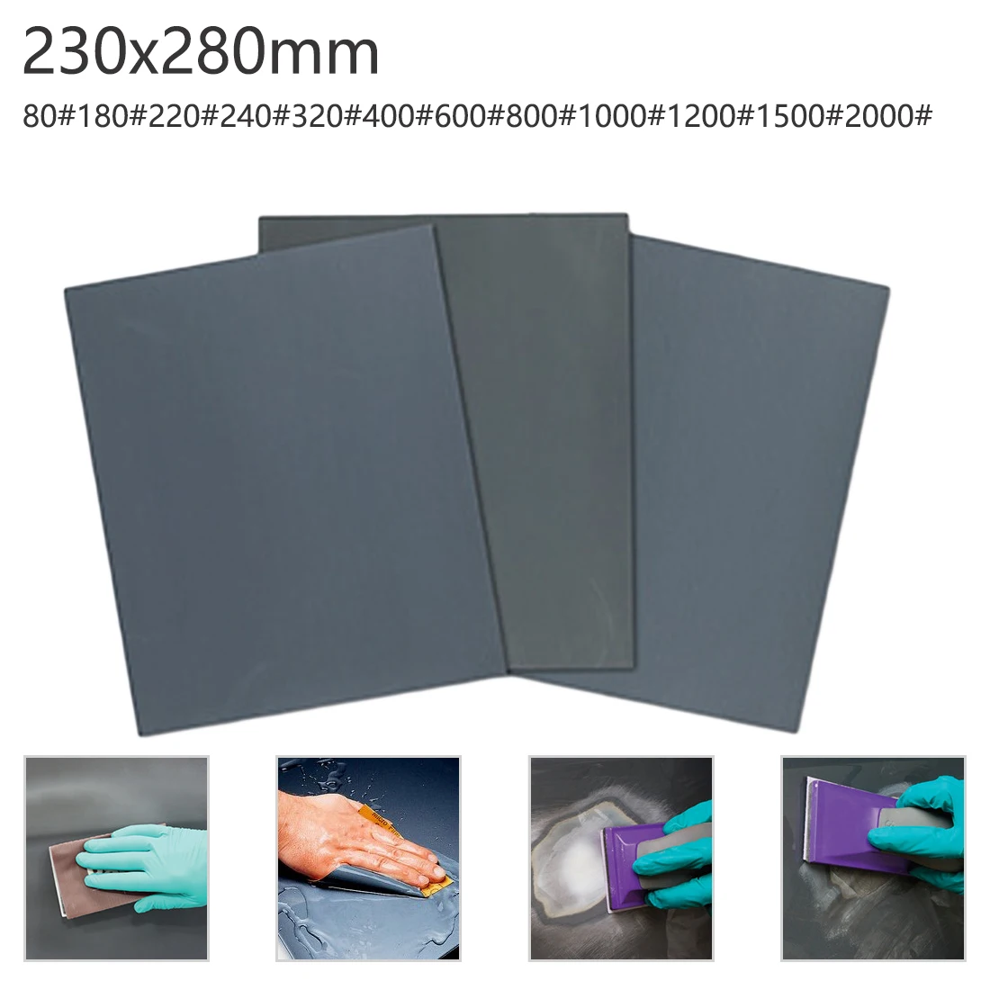 

80-2000 Wet/Dry Polishing Sanding Abrasive Sandpaper Paper Sheets Surface Finishing Made for Amber/ Bodhi/ Carpentry Grit