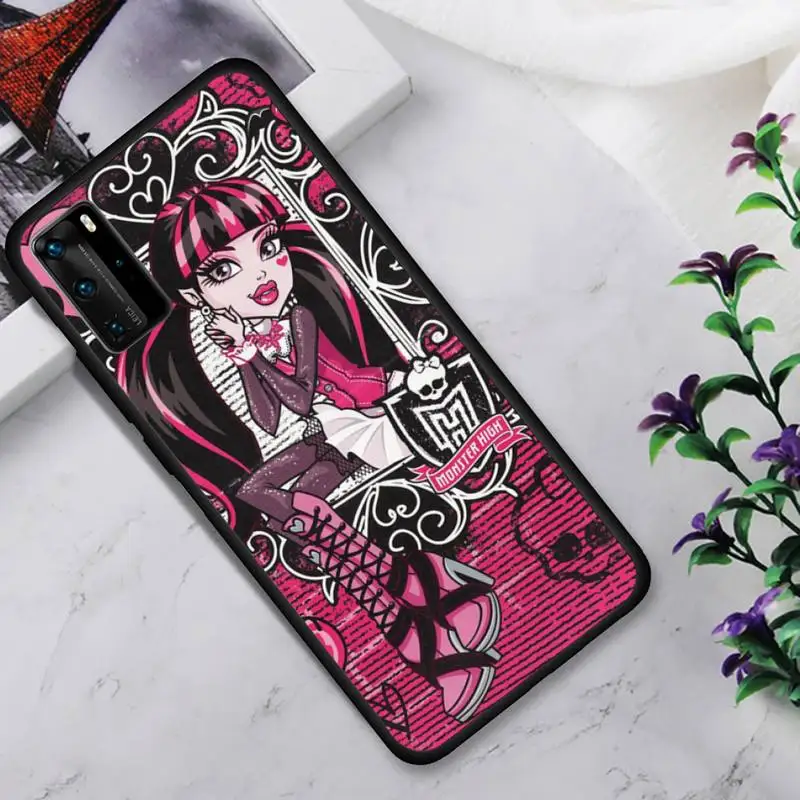 

Monsters High Anime Fitted Phone Case For Huawei P9 P10 P20 P30 P40 Novi Lite Pro Smart Cover