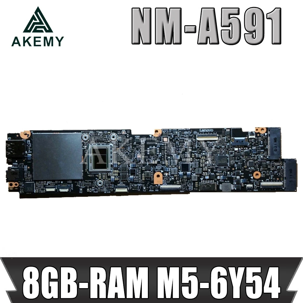 

NM-A591 Laptop motherboard For Lenovo YOGA 900S-12ISK original mainboard 8GB-RAM M5-6Y54