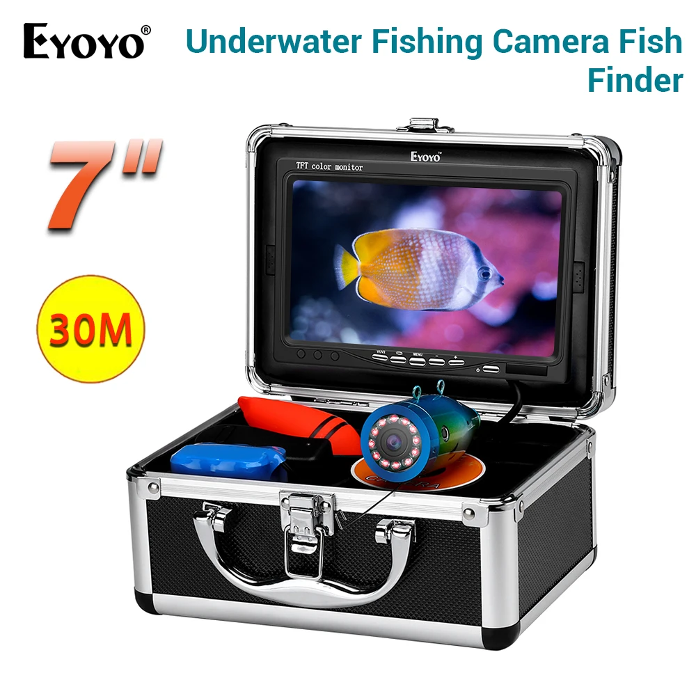 Eyoyo CR110 7L 1000TVL цветная подводная камера для рыбалки инфракрасный ИК светодиодный 7
