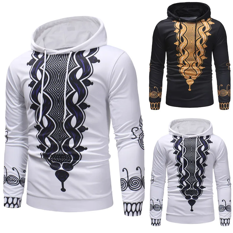 ZOGAA 2021 Men's Pew Hoodie Personality Printing Casual Long-Sleeved Hooded Pullover Sweater Neutral Warm Outdoor Sports Jacket