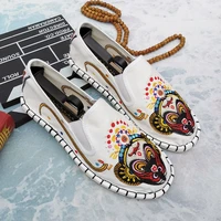 fashion embroidered shoes chinese peking opera womens casual shoes new arrivals comfortable womens slip on loafers zapatos mujer