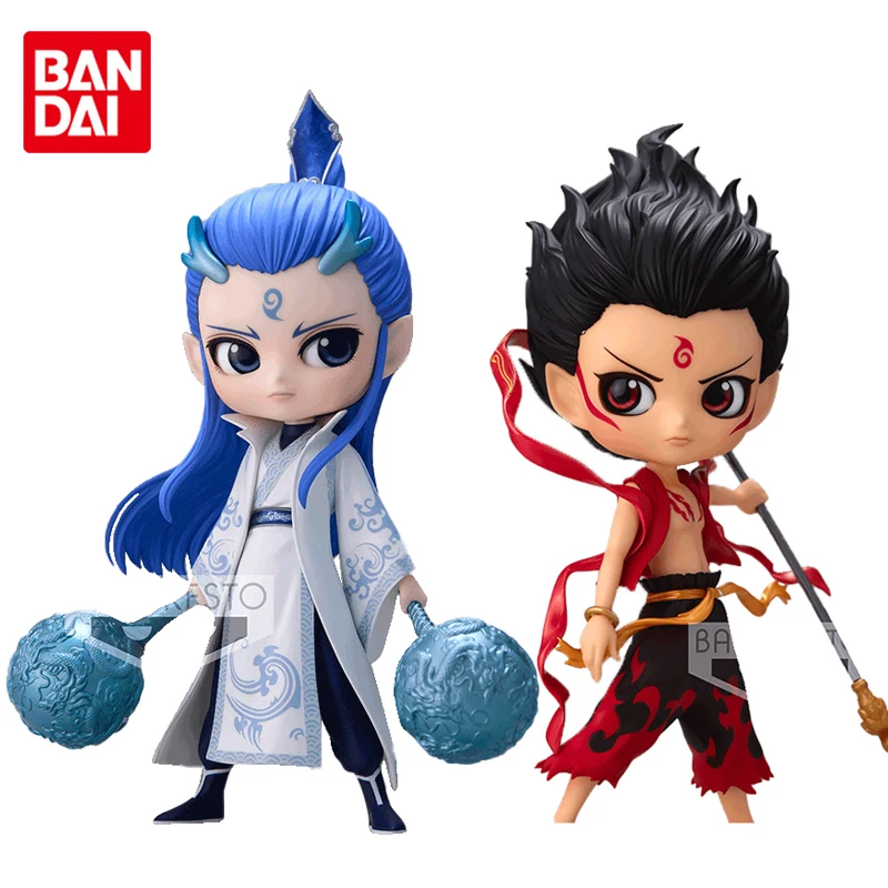 Bandai подлинный Qposket Nezha Aobing Аниме фигурки коллекционные модели украшения подарки