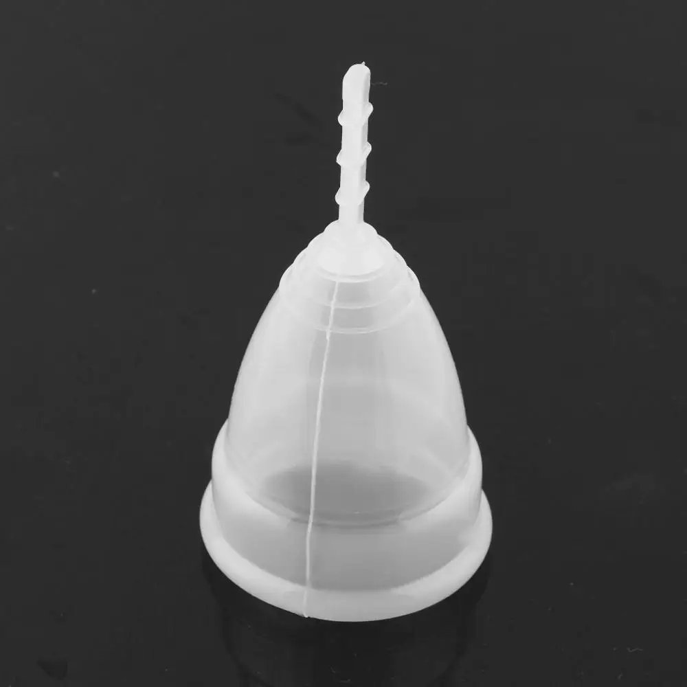 

Reusable Soft Cup Silicone Menstrual Cup Big And Small Sizes Three Colors Women Hygiene Health Care Supplies