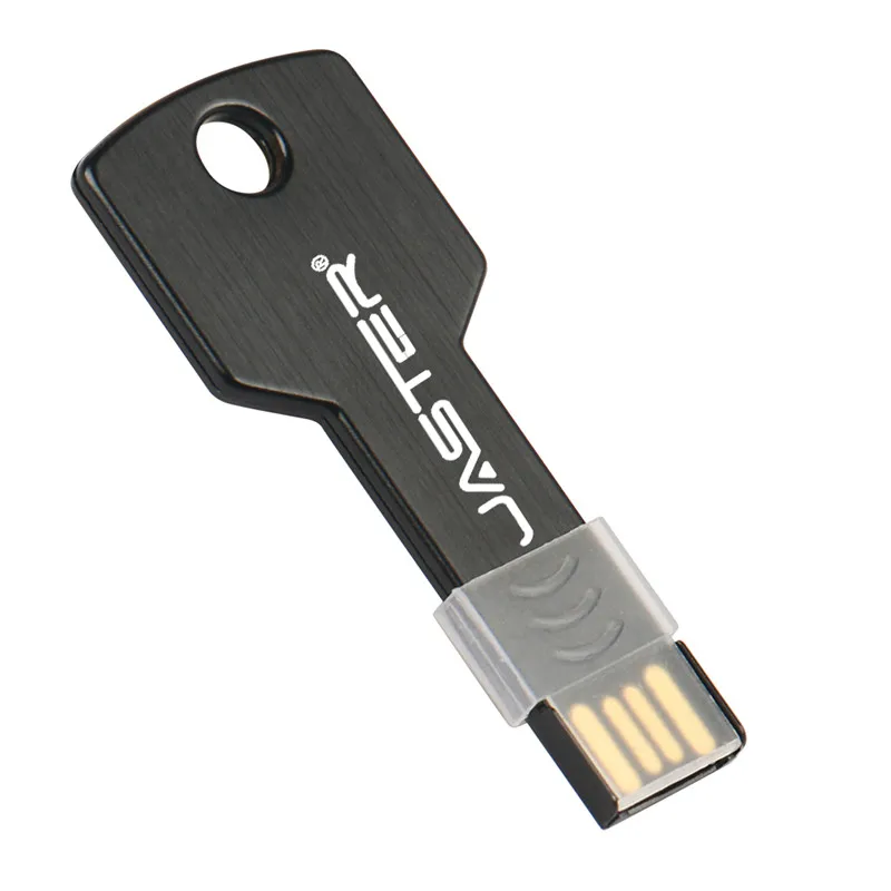 JASTER Металлический Ключ форма USB флэш-накопитель карта памяти брелок Флешка 4 ГБ 8 ГБ 16 ГБ 32 ГБ 64 ГБ U диск подарок(более 10 шт. бесплатный логотип