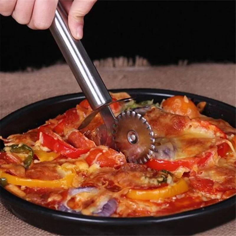 Зубная щетка с двумя головками для пиццы практичный пицца ролик Ножи гаджет нож