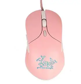 Light Pink Zienstar розовая оптическая прекрасная проводная USB мышь с белой подсветкой, 3200 dpi для Macbook, компьютера, ПК, ноутбука, подарок на день Святого Валентина - Цвет: Light Pink