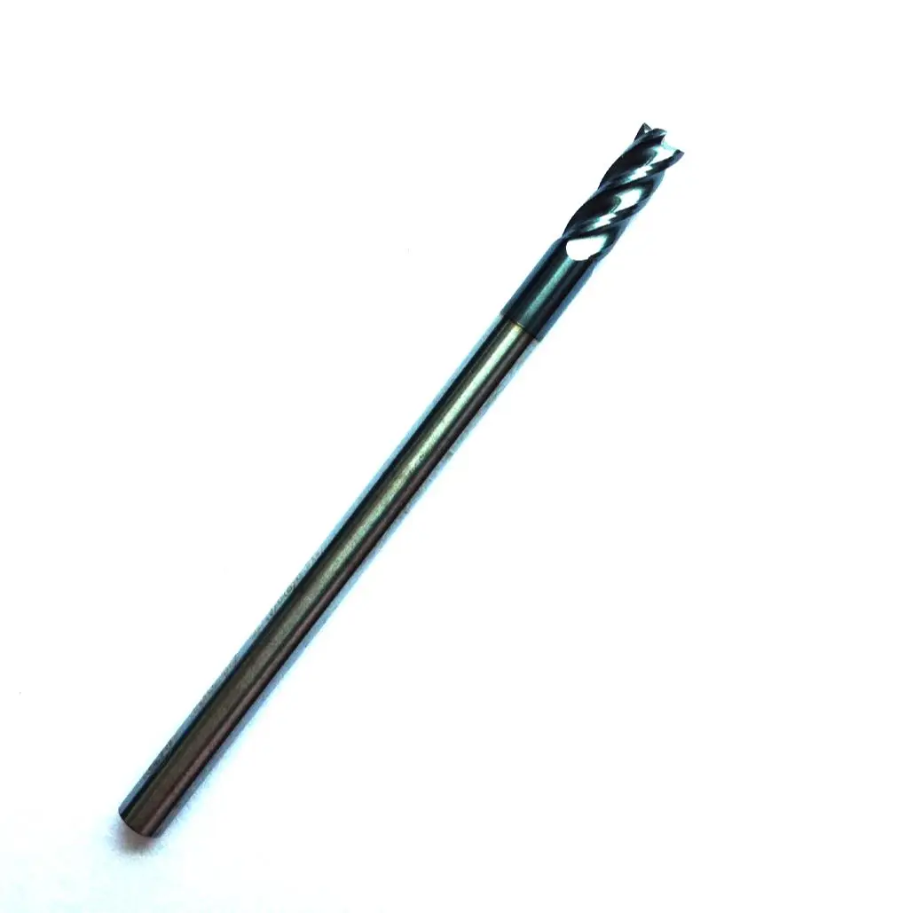 Концевые фрезы из карбида вольфрама с 4 канавками 3 мм 5 шт. HRC45 Фрезы ЧПУ