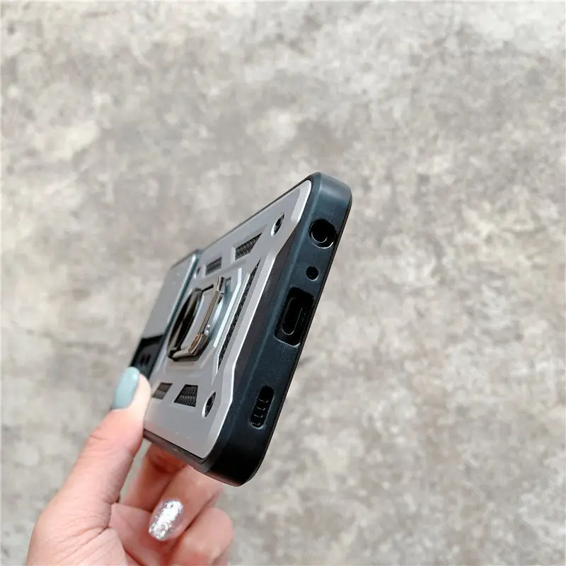 

Magnetic Armor Phone Case For Samsung Galaxy A20 A30 A20S A21S Note 10 20 Ultra S20 S21 Plus Stand Holder Shockproof Back Cover