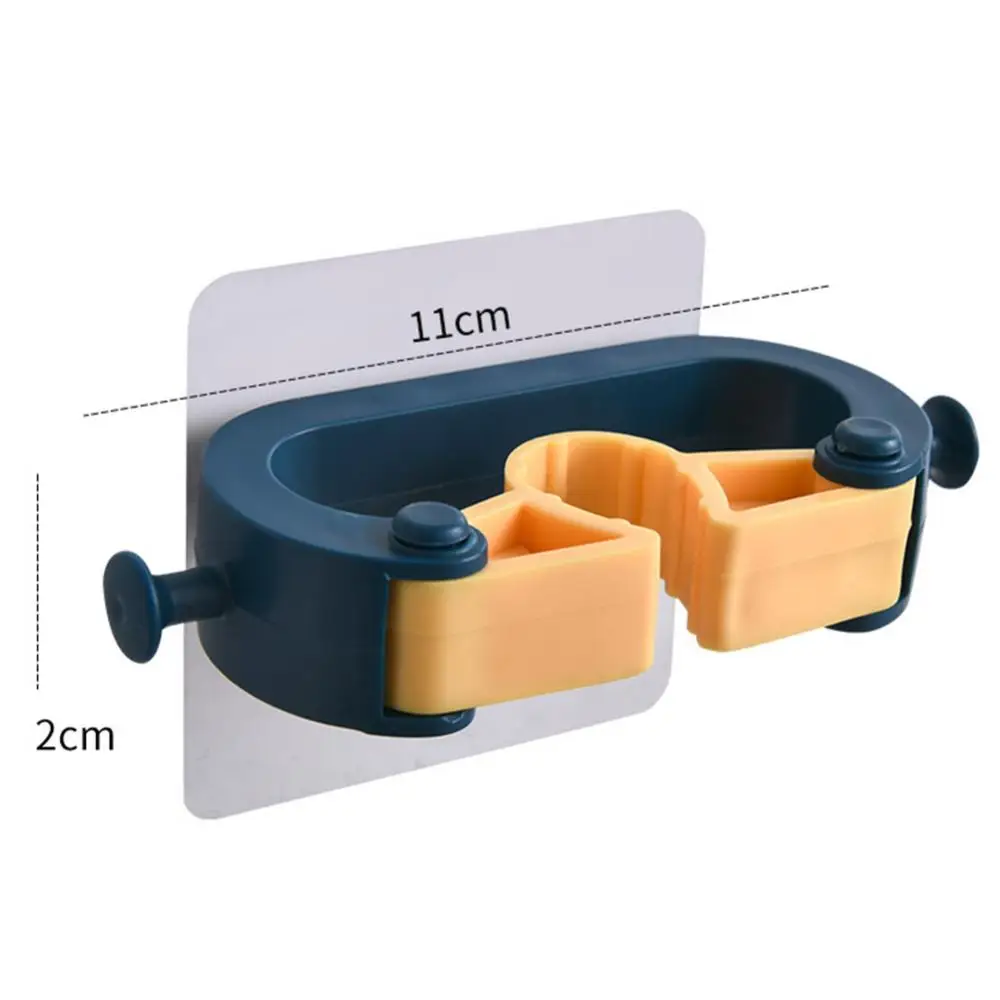 

3Pcs Non-slip Punch Free Mop Holder Drain Storage Rack Kitchen Wall Organizer