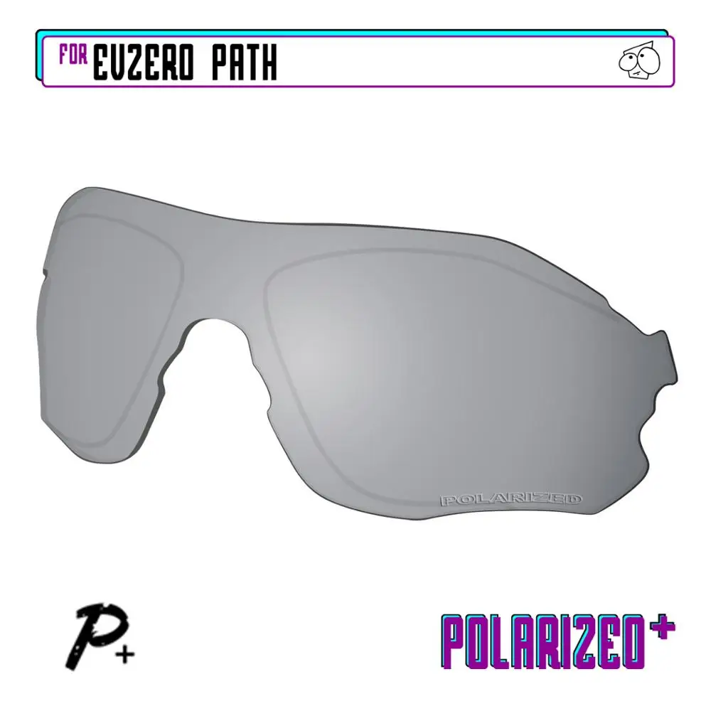 EZReplace Polarized Replacement Lenses for - Oakley EVZero Path Sunglasses - Silver P Plus