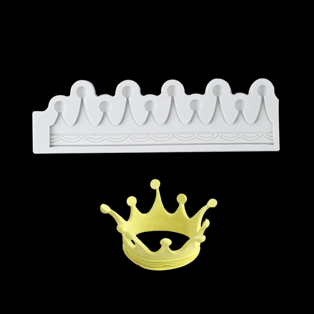 3D Силиконовая большая корона помадной формы шоколада выпечки сахарной Глины