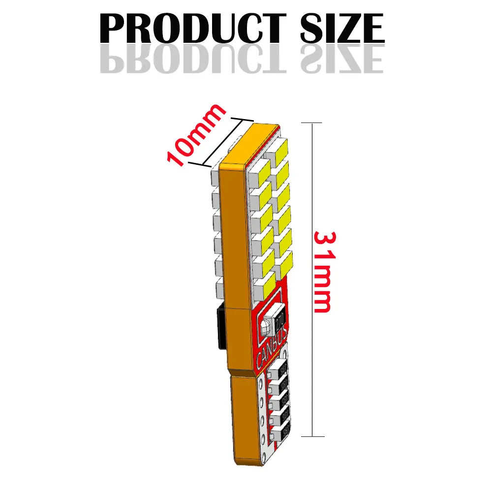 2шт T10 Автомобильный интерьер свет для чтения клиновидная боковая Лицензия 5W5