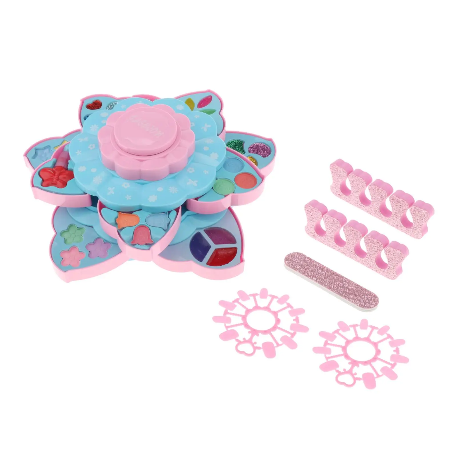 

Washable Makeup Toy Set, Safe & Non-Toxic,Real Cosmetic Beauty Set for Kids Play