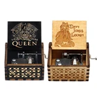 Музыкальная шкатулка на Хэллоуин Рождество Королева Дэвид Джонс Тема деревянная музыкальная шкатулка ручной работы украшение для дома подарок Новогодний подарок