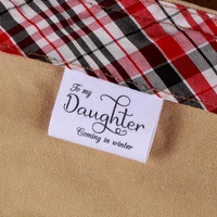 custom sewing label custom clothing labels fold tags cotton ribbon customized with your business name md1193