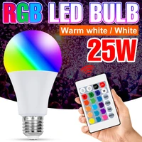 led smart bulb e27 light 220v dimmable lamp 20w 25w round bulbs 110v colorful lights home living room ceiling lampara 2835 smd