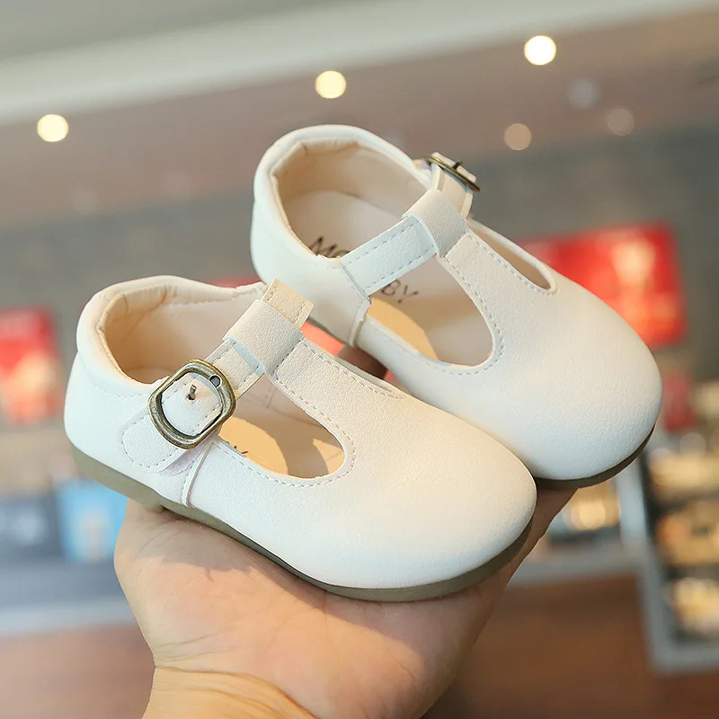 

Vintage Soft Leather Shoes Toddler Girls Baby Flats Children Shoes Party Kid Casual Boys Shoes 2021 New Spring Autumn E435