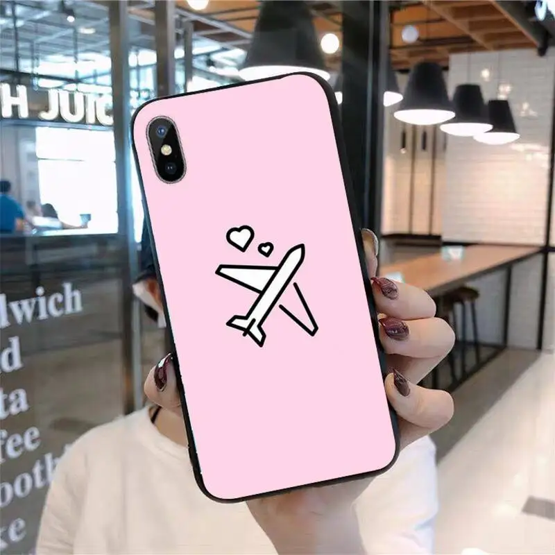 

World Map Travel airplane Phone Case for iPhone 11 12 pro XS MAX 8 7 6 6S Plus X 5S SE 2020 mini