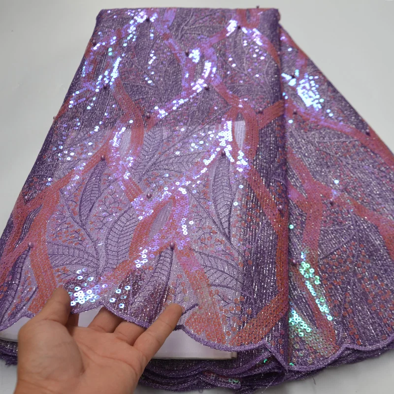 (5 ярдов/шт.) новейшее африканское французское сетчатое кружево меняющие цвета