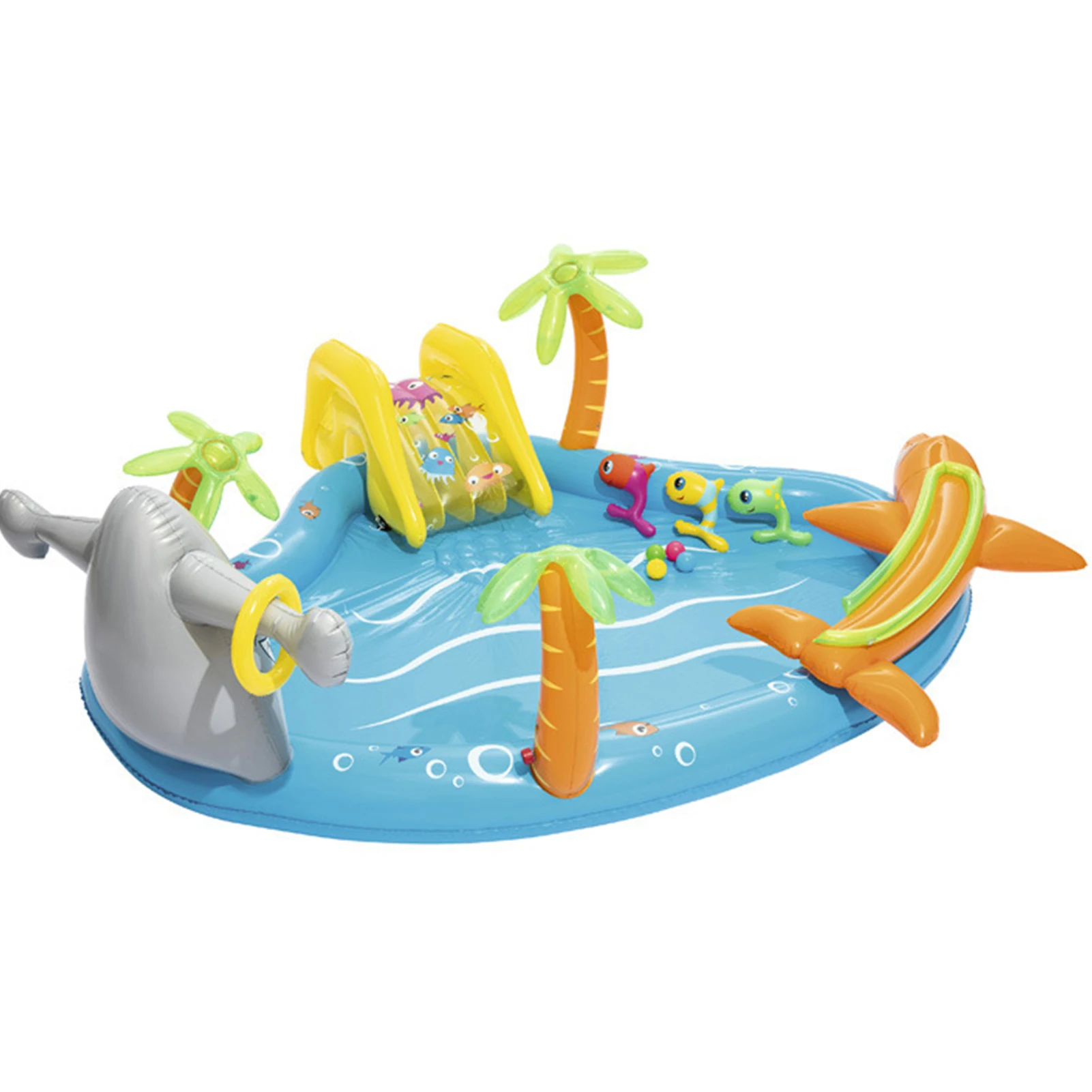 

Water Slide Summer Water Toy Dinosaur Fountain Outdoor Sprinkler Mat Dinosaur Inflatable Swimming Pool Play Center Pool For Kid