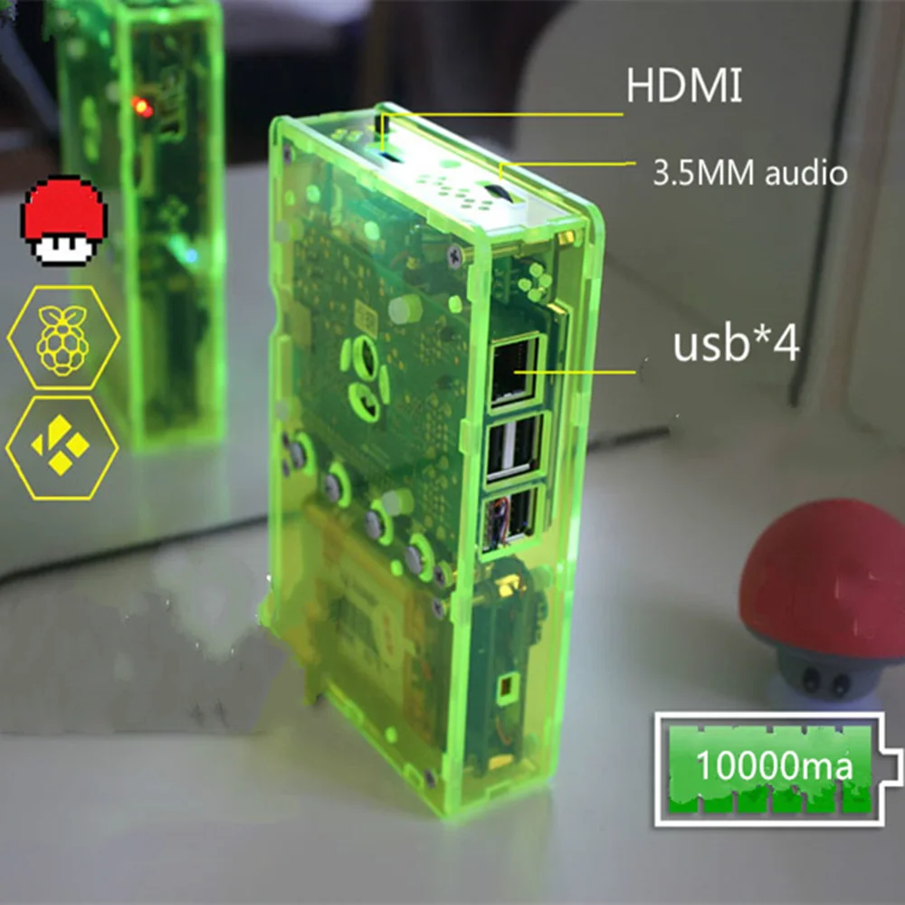 3 5 дюймовый экран выход Raspberry Pi B/B + игровая консоль портативный игровой плеер для