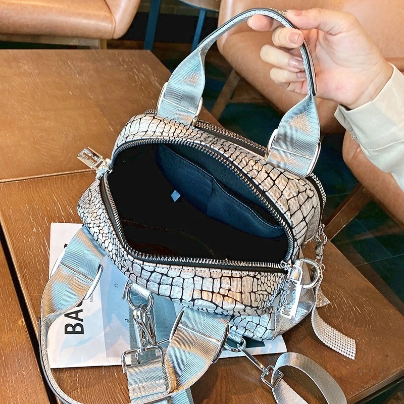 

RhinestoneBags 2021 Women's Brand Luxury Designer Handbag Tote Crossbody Shoulder Sacs Silver