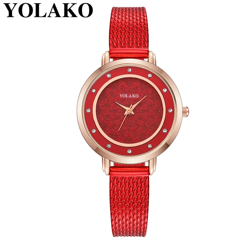

YOLAKO Watches Luxury Women Watches Black Stainless Steel Band Quartz Wristwatch Ladies Watches Womens Watches horloges vrouwen