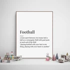 Печать на холсте с изображением футбола, постер с изображением футбола, настенное украшение для стены для мальчиков, гостиной, дома