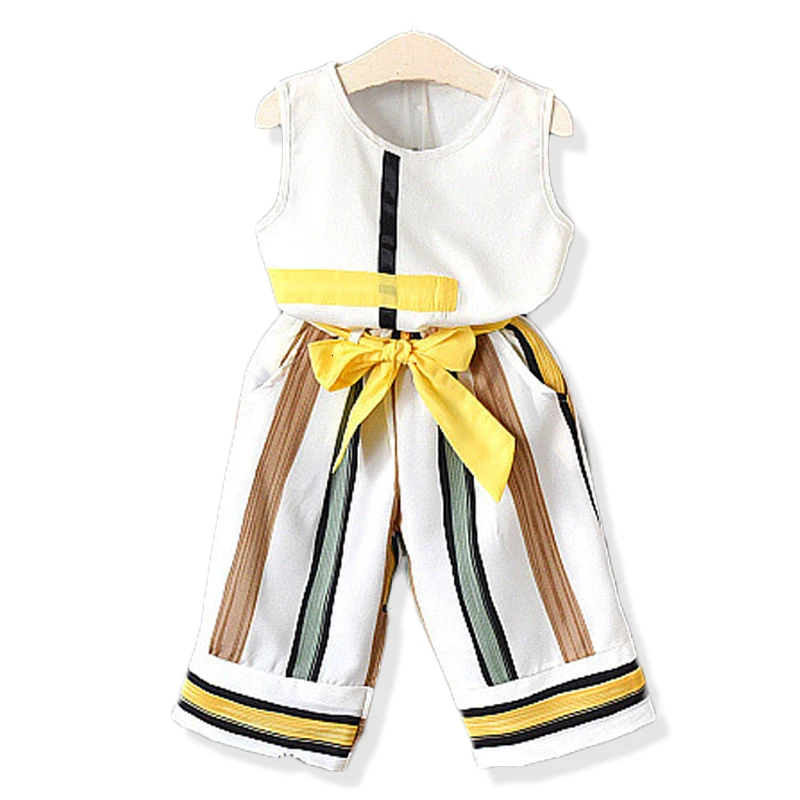 R& Z/ г., белая блузка с цветочным рисунком для маленьких девочек+ юбка с цветочным рисунком летний комплект одежды из 2 предметов с короткими рукавами для маленьких девочек, От 2 до 7 лет