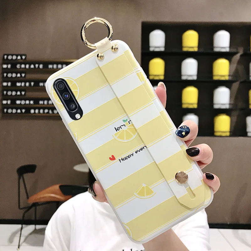 SoCouple ремешок чехол для samsung Galaxy S9 S8 S10 плюс S10e Note 8, 9, 10, плюс A40 A50 A70 A20 A10 A30 чехол для телефона из ТПУ с принтом держатель чехол