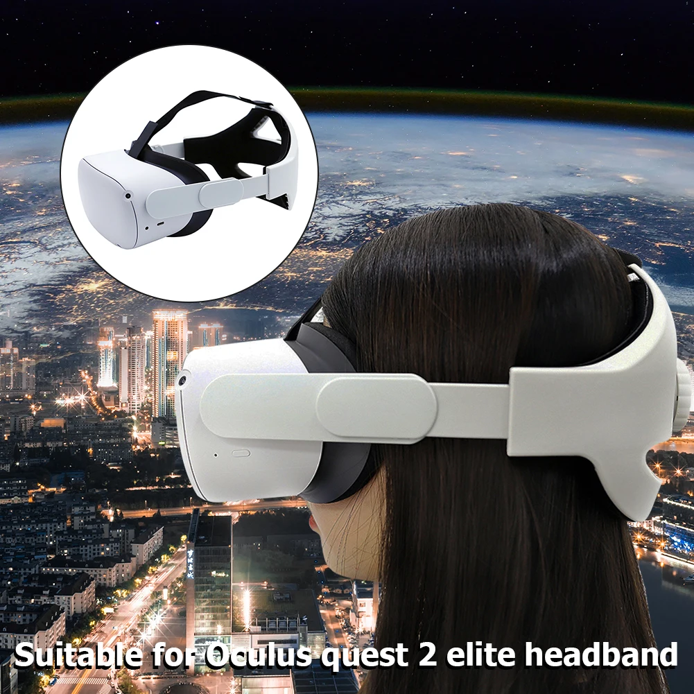 

Fixing Strap Leather Foam Cushion Belt Adjustable Headband with Foam Head Pad for Oculus Quest 2 VR Headset Accessories