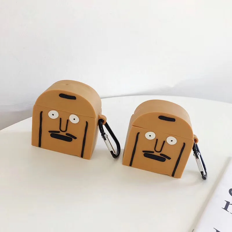 Мультфильм милый Король Лев 3D наушники защитная оболочка для airpods 2 чехол для Apple Bluetooth гарнитура крышка защита коробки